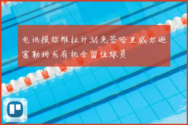 电讯报称维拉计划免签哈里威尔逊富勒姆或有机会留住球员